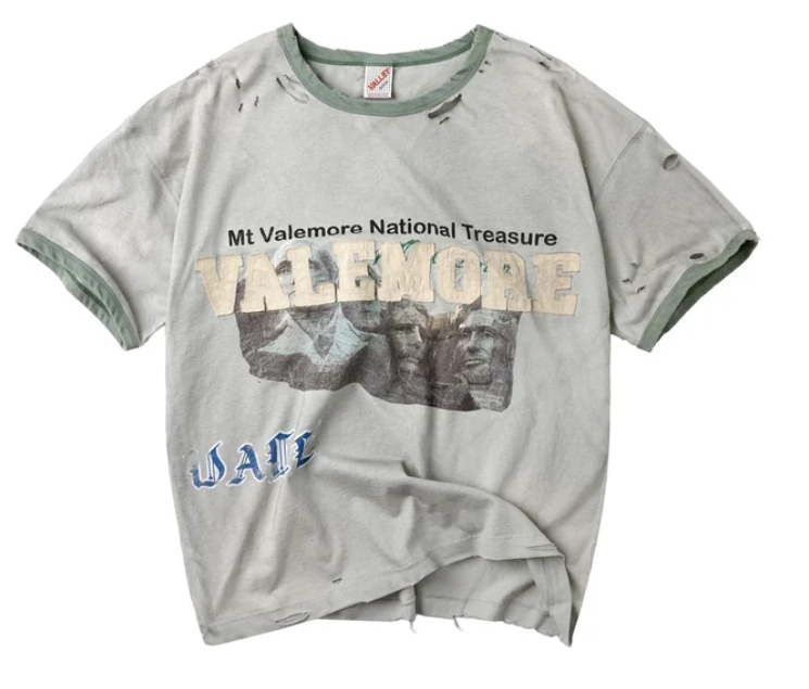 Vale Camp Ringer Tee Green