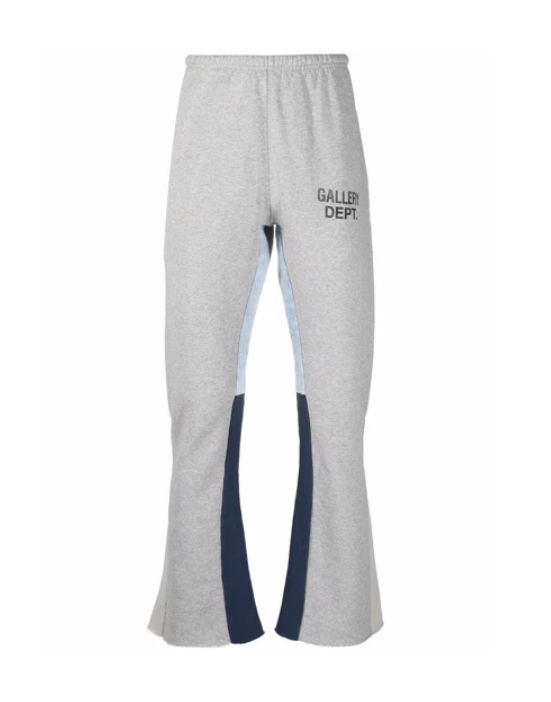 Gallery Department Paint Splatter Flared Sweatpants Grey