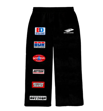 Bottega Desires Patch Sweats Black Image