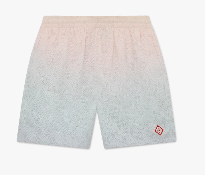 Casa Blanca Gradient Laser Detail Track Shorts