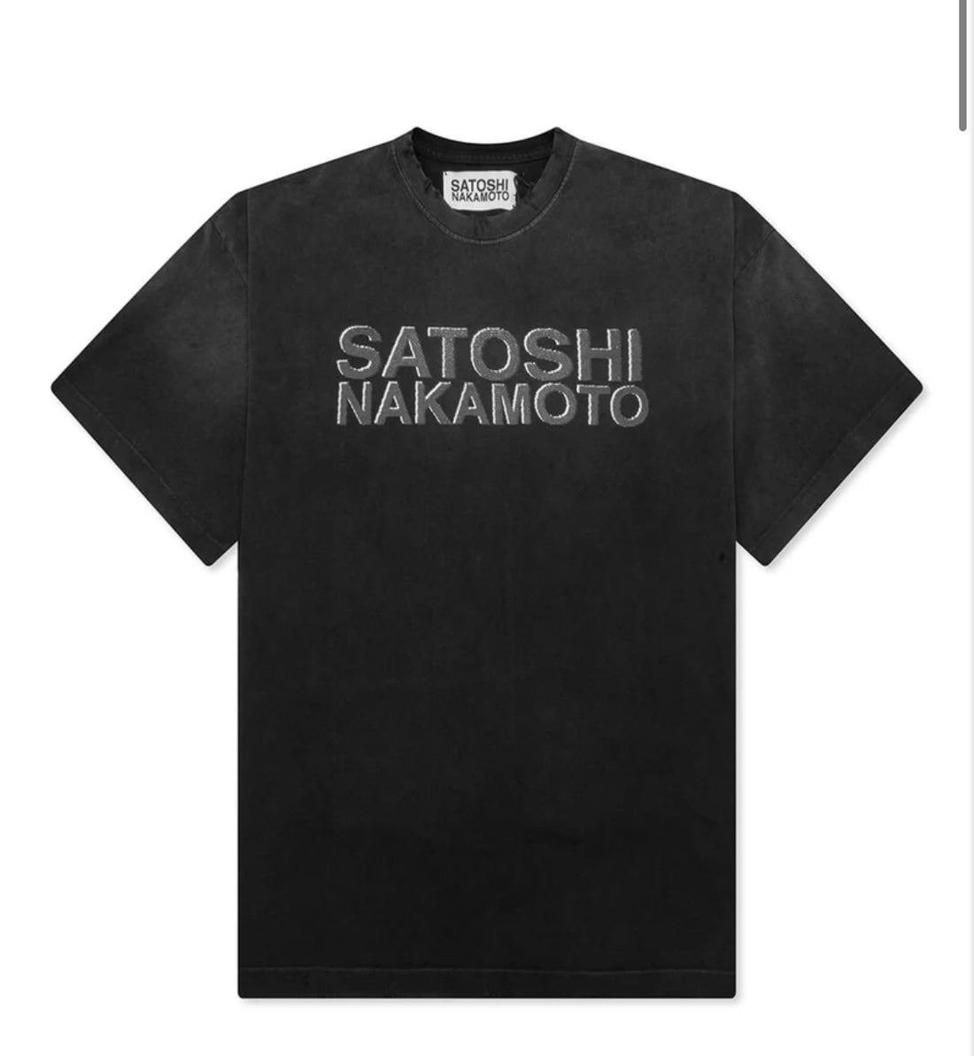 Satoshi Nakamoto Shadow Logo Tee