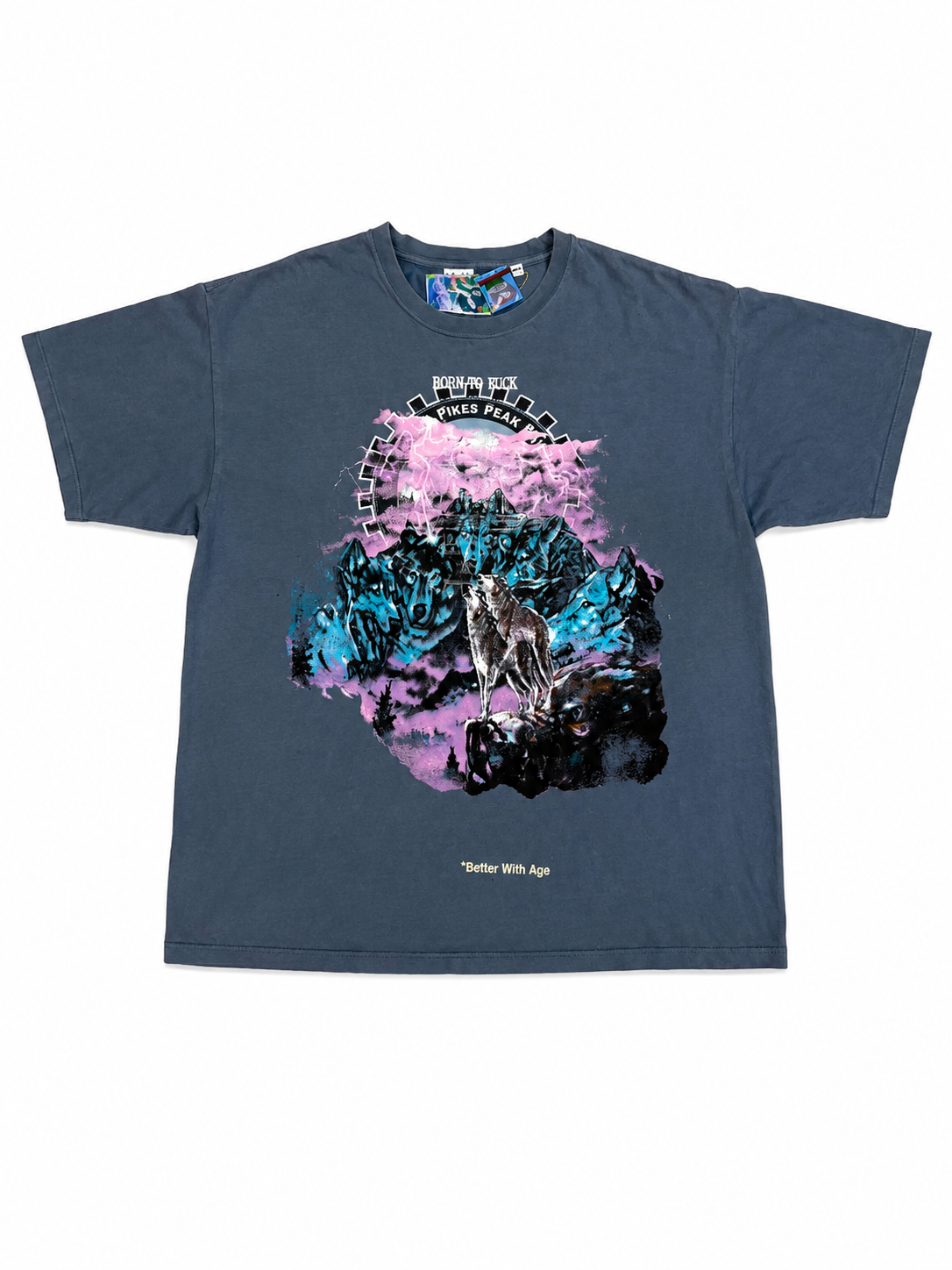 Better With Age Feral Tee Washed Blue (XXL)