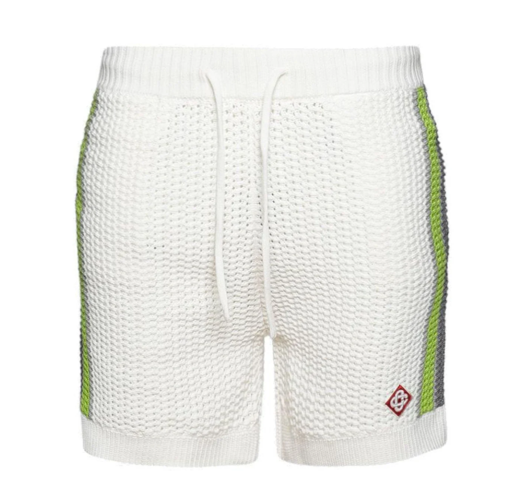 Casablanca Casablanca Stripe Crochet Shorts
