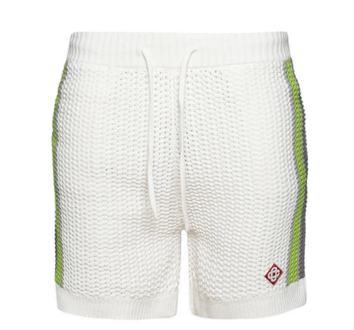Casablanca Casablanca Stripe Crochet Shorts