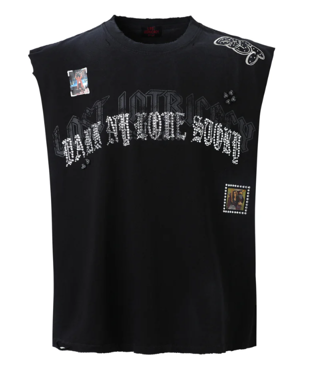 Lost Intricacy Black NYC Arch Logo Sleeveless Shirt
