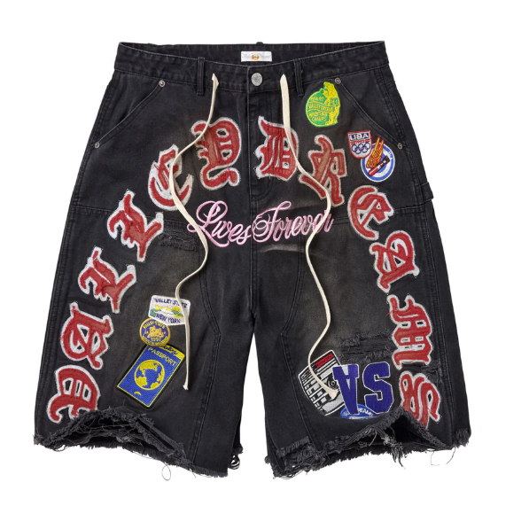 Vale Forever  WORKSHOP JORTS [BLACK]