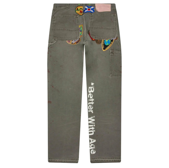 Better With Age 'Gentlemen's' Olive Carpenter Pants