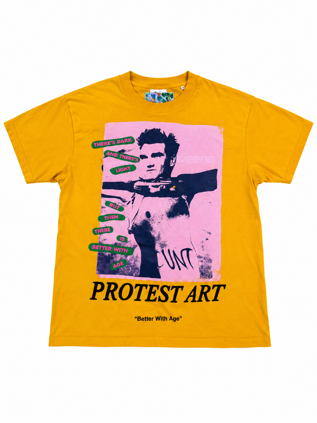 Better With Age Tee "Protest Art" yellow