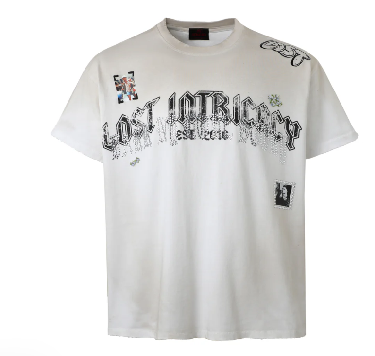Lost Intricacy White NYC Arch Logo T Shirt