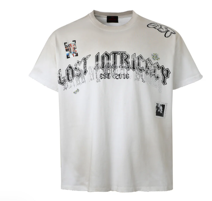 Lost Intricacy White NYC Arch Logo T Shirt