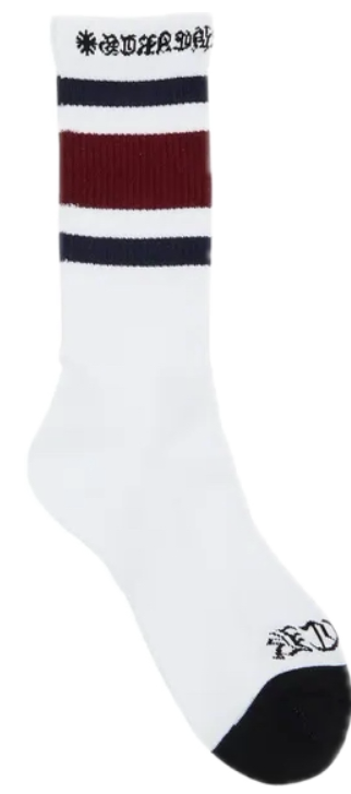 Chrome Hearts Miami Burgundy/ Navy blue socks