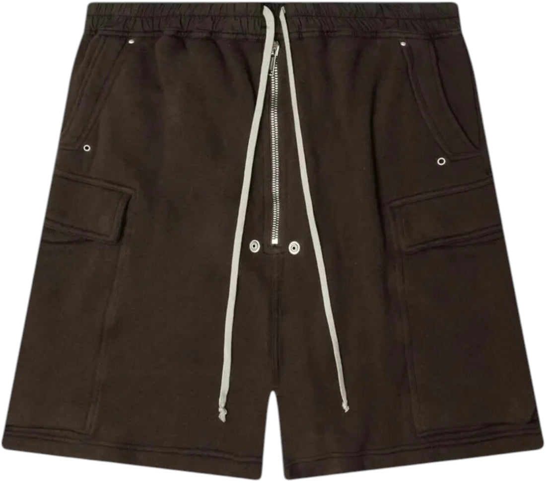 Rick Owens Drkshdw Woven Cargobela Shorts Dark Dust