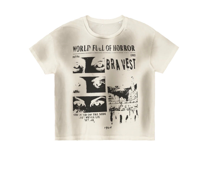 WHITE HORRORS VINTAGE TEE