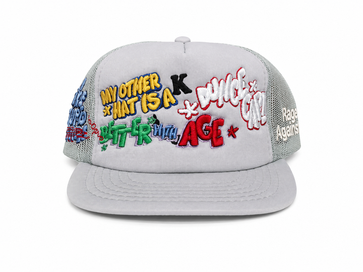 Better With Age Bad Words Trucker Grey