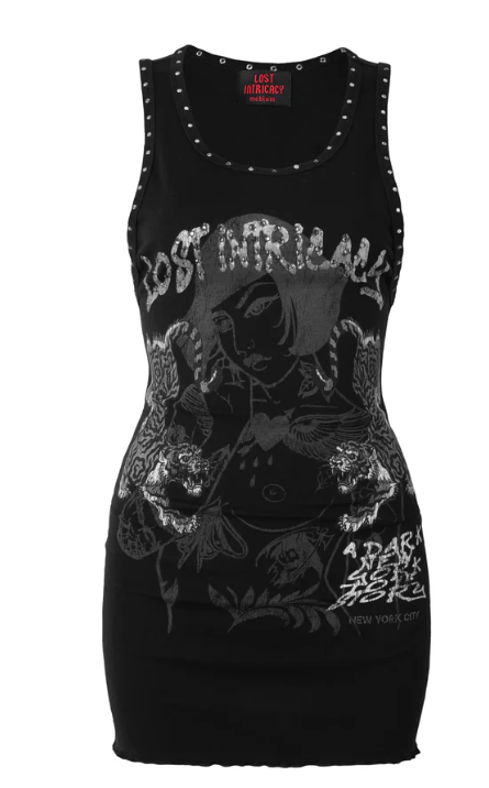 Lost Intricacy Twin Tiger Dress Black