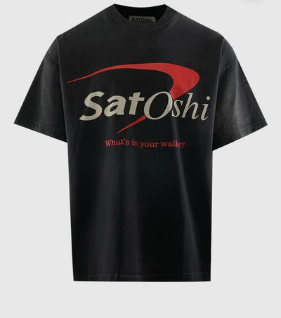 Satoshi Nakamoto Bank of Satoshi Tee Black Image