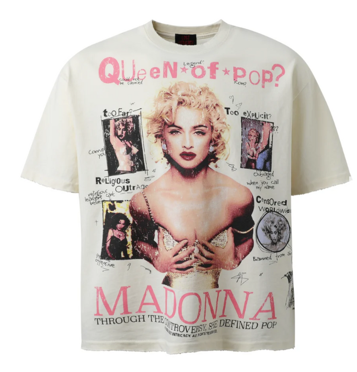 Lost Intricacy Queen of Pop Cream Tee