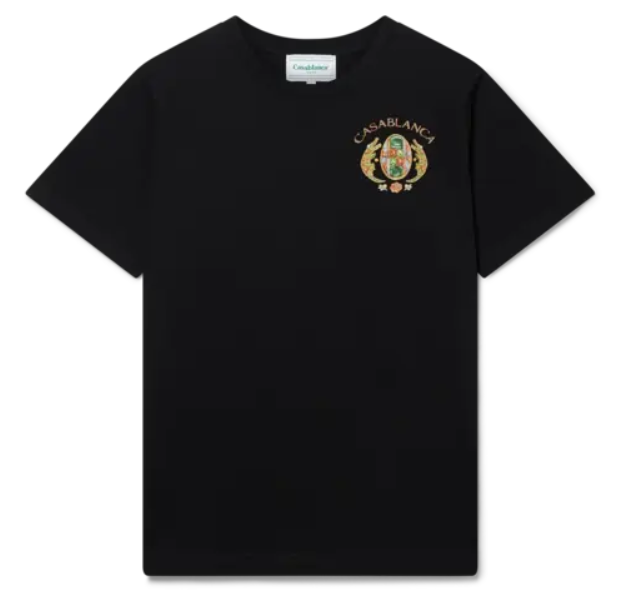 Casablanca Joyaux D Afrique Tennis Club T Shirt  Black