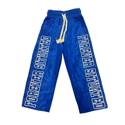 Forever Situated - FS Nylon Track Pants Blue Image