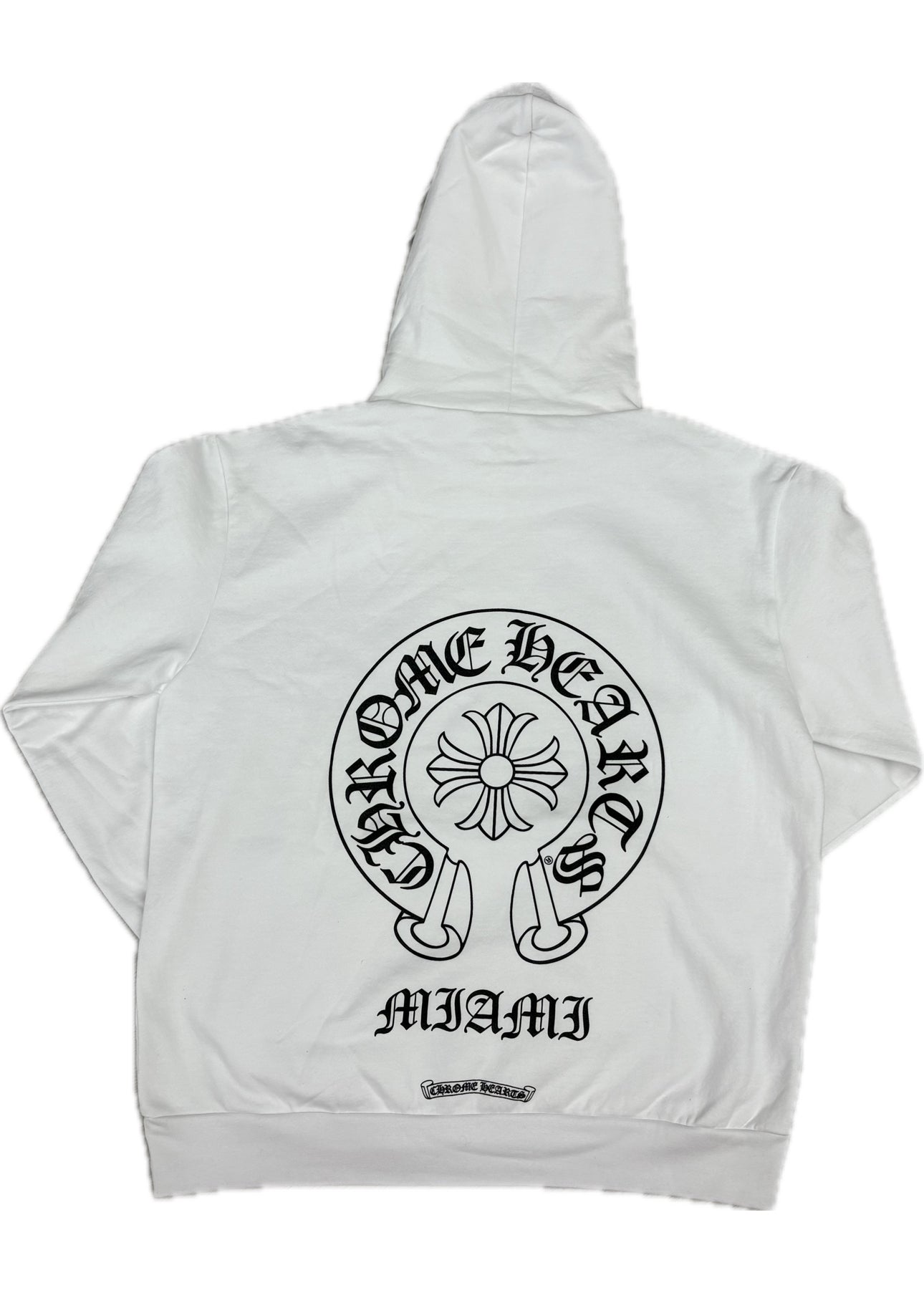 Chrome Hearts Miami Exclusive Horse shoe Hoodie White