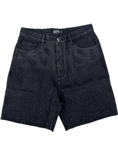ESSENCE GALLERY BLACK BLING JORTS Image