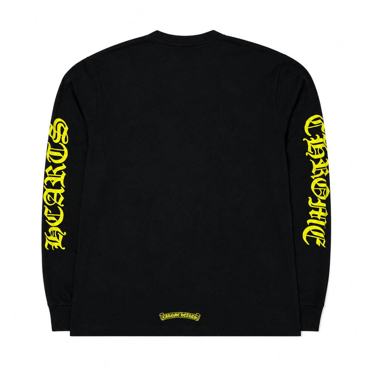 Chrome Hearts Black/neon green Neck Logo Longsleeve