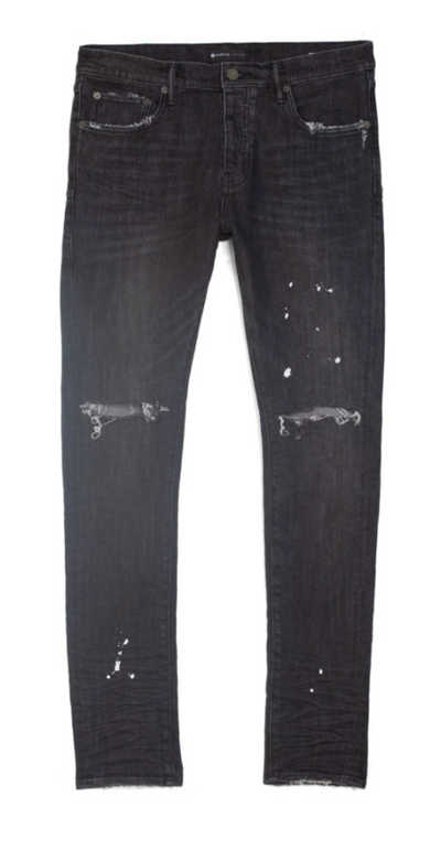 Purple Brand P001 Black Overspray Jeans Image