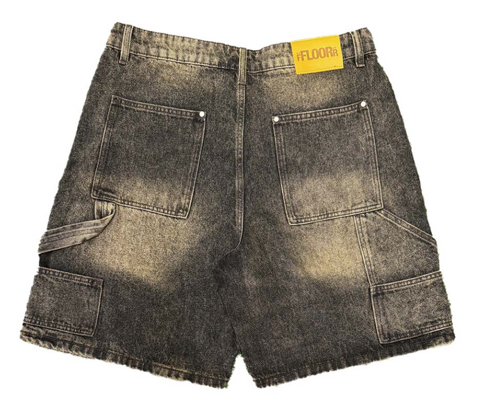 Floor 914 Uniform Jean Shorts Brown Wash