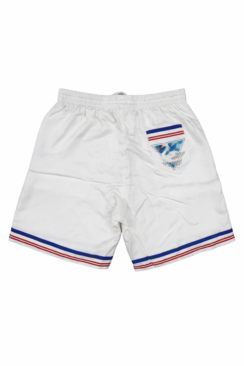 Casablanca White Silk Paravion shorts