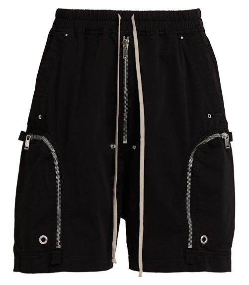 Rick Owens Knit Shorts Bauhaus Pods Black