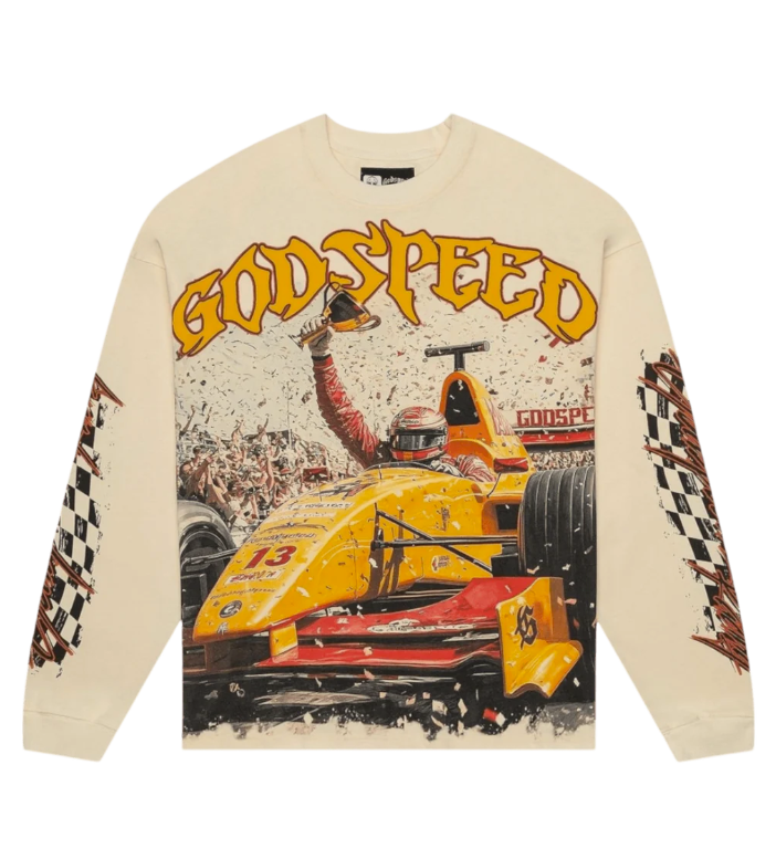 Godspeed F1 Longsleeve t-shirt BONE