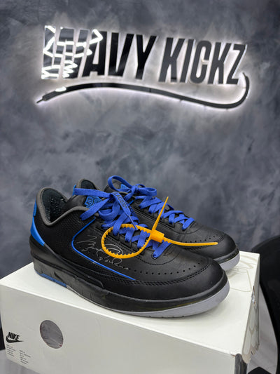 Jordan 2 Retro Low SP Off-White Black Blue Image