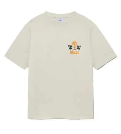Rhude Tobacco Tee Vintage White Image