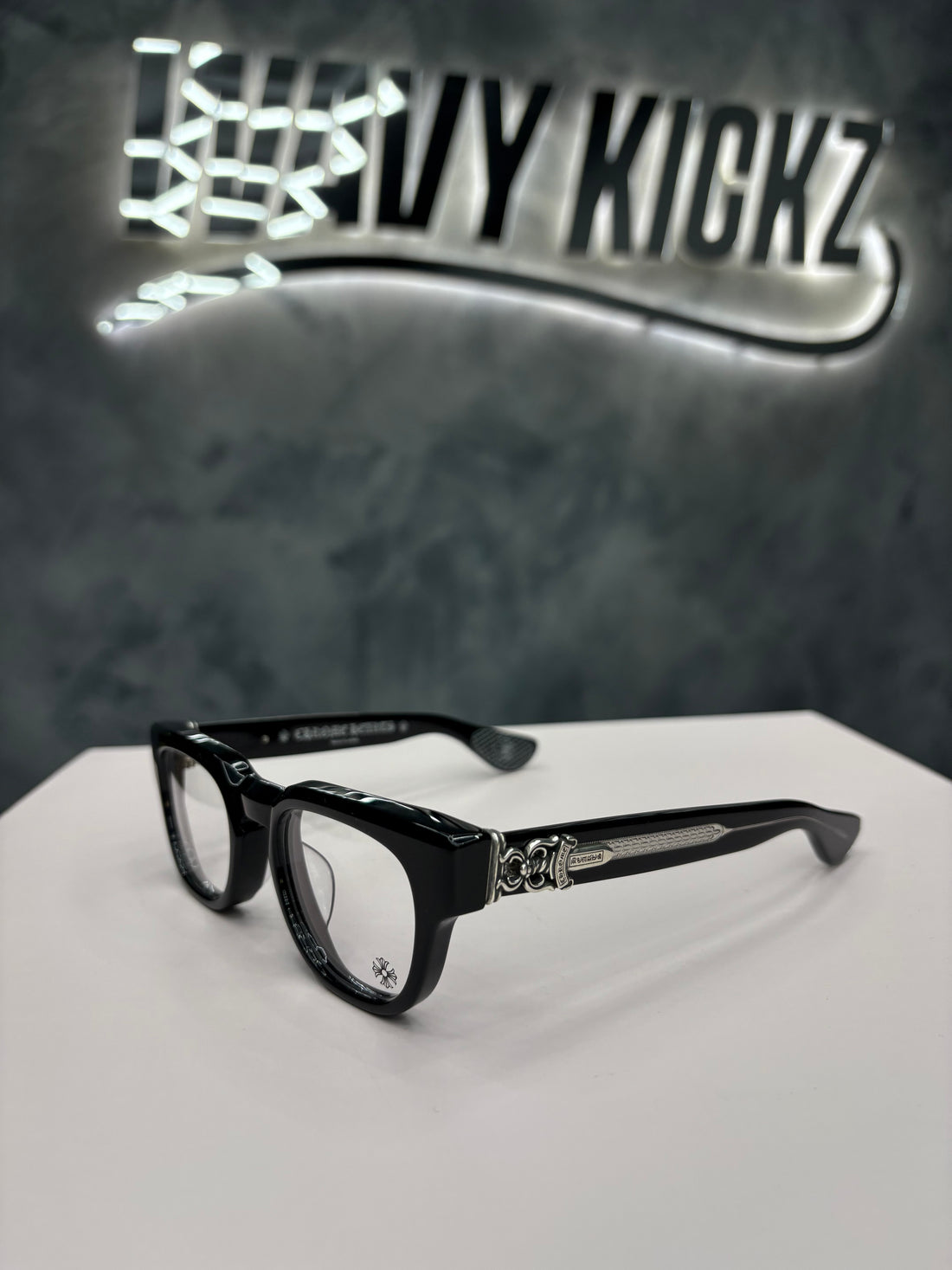 Chrome Hearts Optical Glasses CUNTVOLUTED Black/Silver