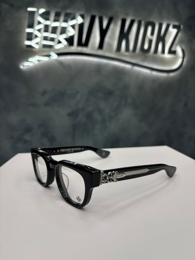 Chrome Hearts Optical Glasses CUNTVOLUTED Black/Silver Image