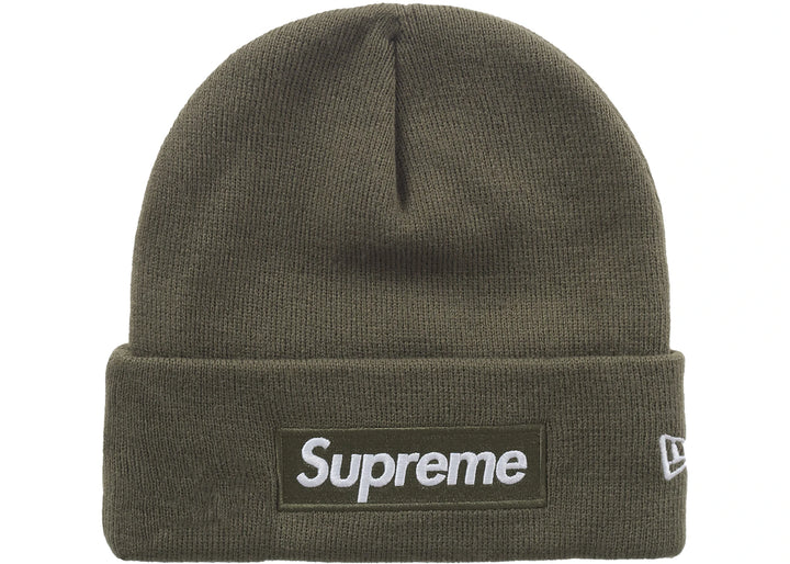 Supreme New Era Box Logo Beanie (FW25) Light Olive