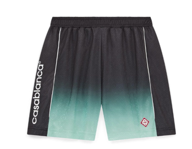 Casablanca Gradient Football Shorts Jacquard Monogram