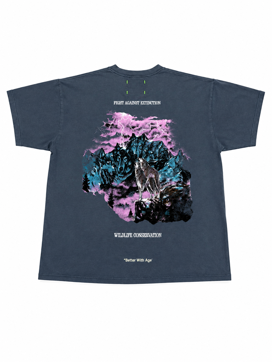 Better With Age Feral Tee Washed Blue (XXL)