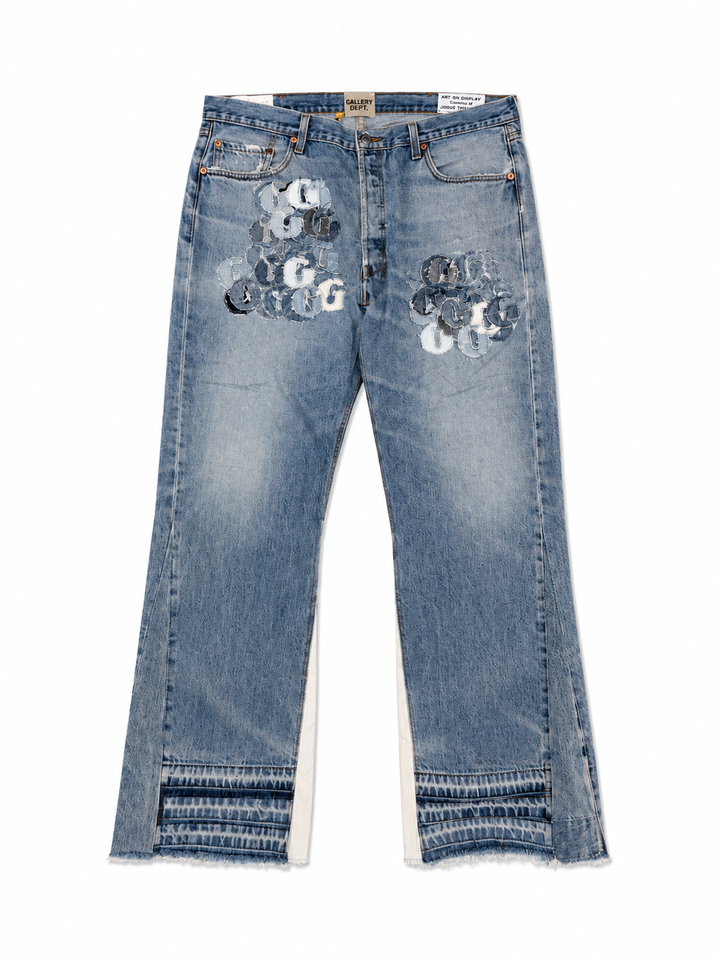 Gallery G patch Jeans Flare (38)