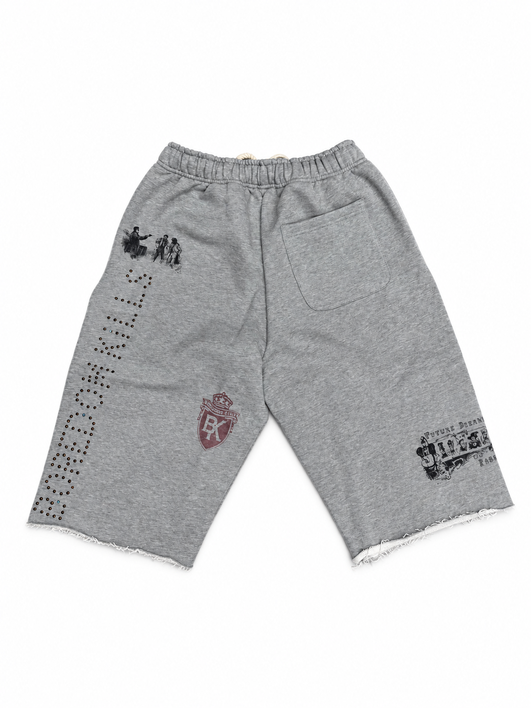 Boredom Kills Message Sweatshorts Grey