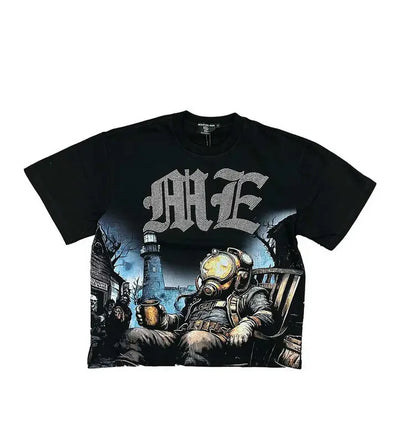 Mixed Emotions Astronaut Rhinestone Tee Black Image