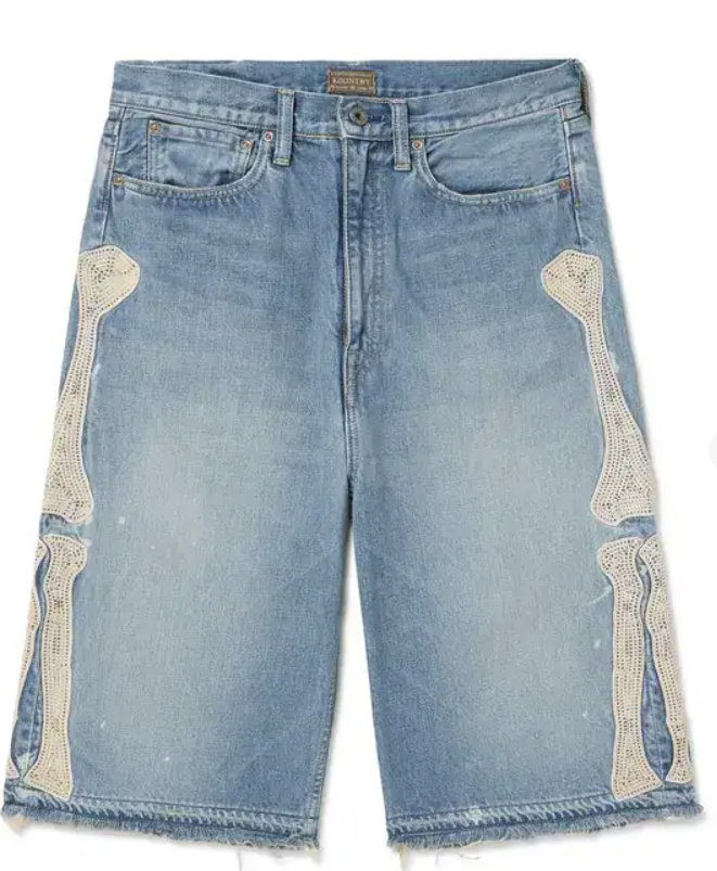 Kapital  Denim Jorts Blue