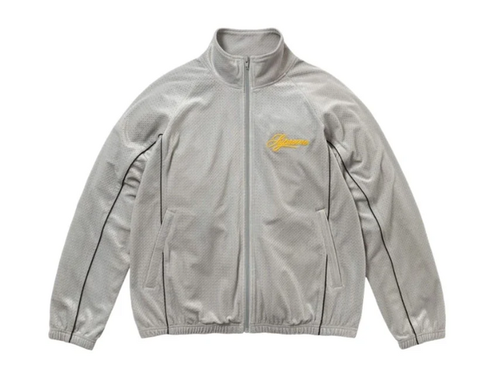 Supreme Velour Mesh Track Jacket 'Silver'
