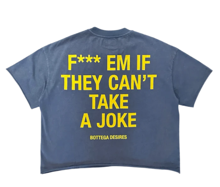 Bottega Desires 'Fuck Em' Navy Tee
