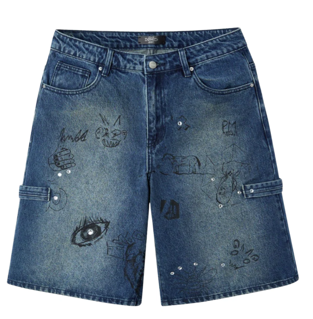 Happy Memories Don't Die HMDD 'Graffiti' Jorts