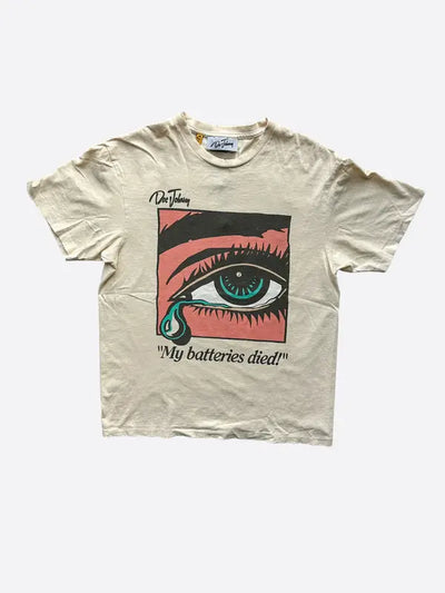 Gallery Dept Antique White Dead Batteries T-Shirt Image