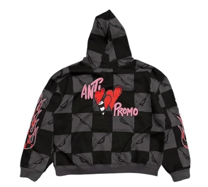 Matty Boy Anti Promo 99 Eyes ATL Flame Hooded Sweatshirt Black Multi