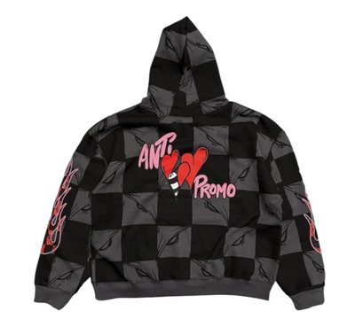 Matty Boy Anti Promo 99 Eyes ATL Flame Hooded Sweatshirt Black Multi Image