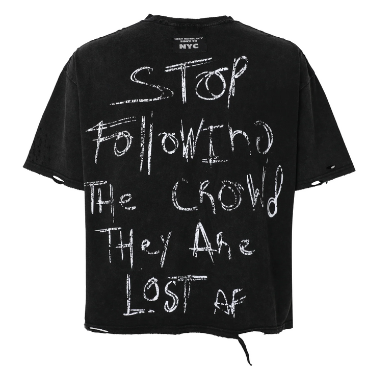 Lost Intricacy 'Mona Lisa' Black Tee