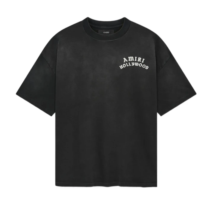 Black 'AMIRI Hollywood' Oversized T-shirt
